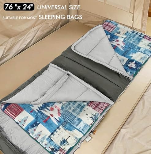 STANDERECT Heated Sleeping Bag Liner, 3 Adjustable Temperature Levels, Heated Sleeping Bag pad for Cold Weather Backpacking or Hiking, Multi USB Power Supported — view 2