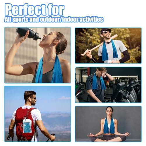 GOTRUST 8pcs Cooling Towels for Hot Weather, Cool Cold Towel Set, Ice Towel — view 6