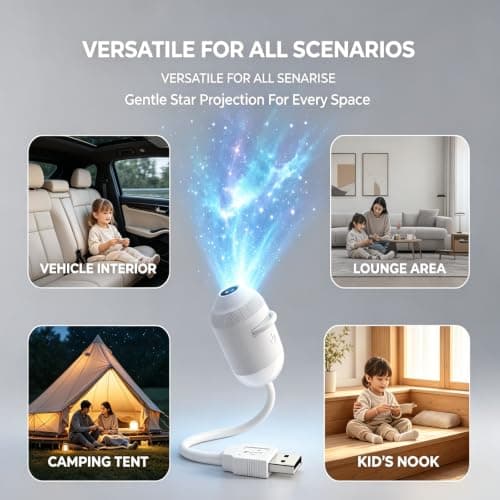 HD Smart Dynamic 5D Holographic Night Light Projector LED Starry Sky — view 4