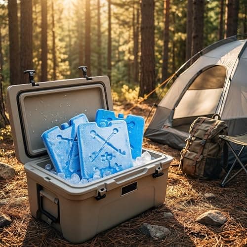 A2Z Reusable Freezer Cool Board Ice Pack for Cool Bags Lunch Boxes Picnic Cooler Bags - Freezer Board 1329 Blue 3 Pack — view 3