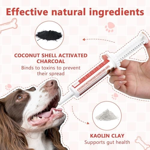 Trihood Activated Charcoal Paste for Dogs, Cats, Puppies, Pet Poisoning Kit, Toxin Absorption for Pet Emergencies, Digestive System Rescue Aid, 30ml — view 5