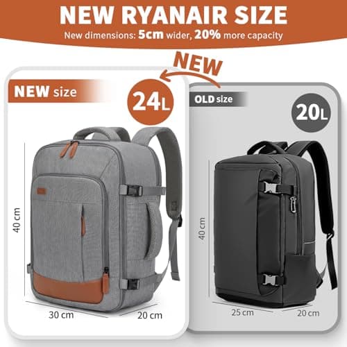 ZOMFELT for New Ryanair Cabin Bags 40x30x20 Underseat, 24L Travel Backpack — view 2