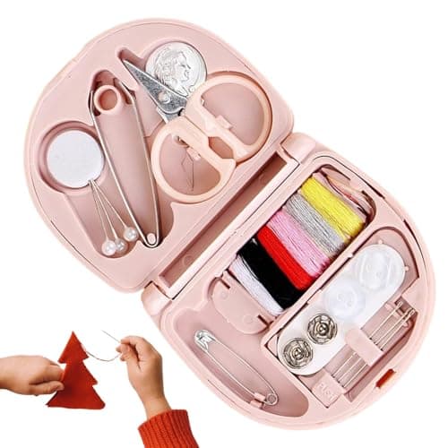 Mini Portable Sewing Kit – Compact Travel Sewing Supplies – Emergency Repair Kit for Home, Travel, Beginner