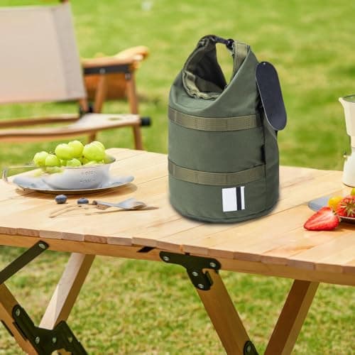 Camping Pot Storage Bag – Round Bottom Cooking Utensils Organizer | Large Carrier Travel Tote | Heavy Duty 500D Nylon Portable Hand Pouch For Fishing Hiking Hunting Kit Pans Lunch Box — view 3
