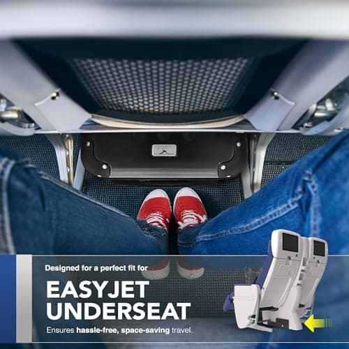 LUGG 15 Inch Skywander Lightweight Underseat Cabin Bag – EasyJet Approved Carry-On Suitcase, Durable ABS Hard Shell, Smooth Double Spinner Wheels, Water-Resistant & Compact Travel Luggage (45x34x20cm) — view 5