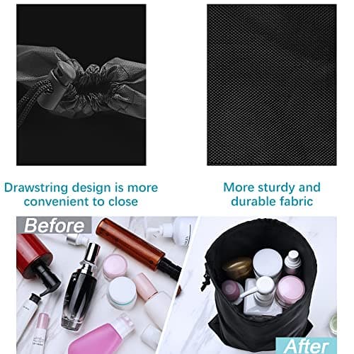 Toiletry Shower Bag for Gym, Multifunctional Waterproof Travel Wash Bag Hanging Bathroom Mesh Large Capacity with Suction Hook for Gym, Hiking, Camping — view 4