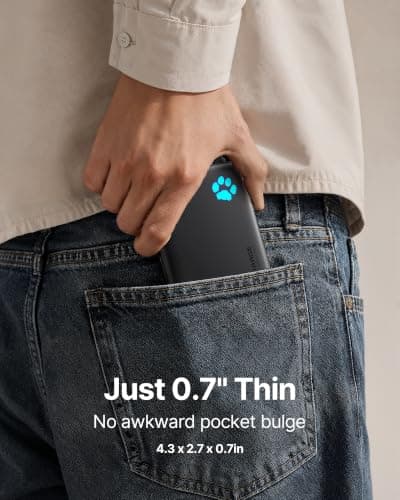 INIU Smaller 10000mAh Power Bank, 20W PD Fast Charging Portable Charger — view 3