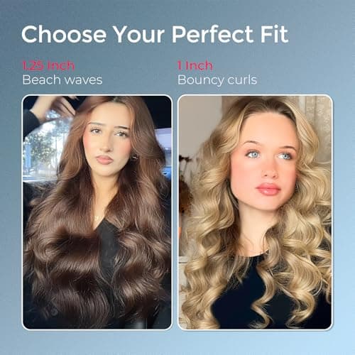 TYMO Hair Curler Automatic Rotating - CURLPRO, Curling Wand, Gray 1.25 inch — view 3