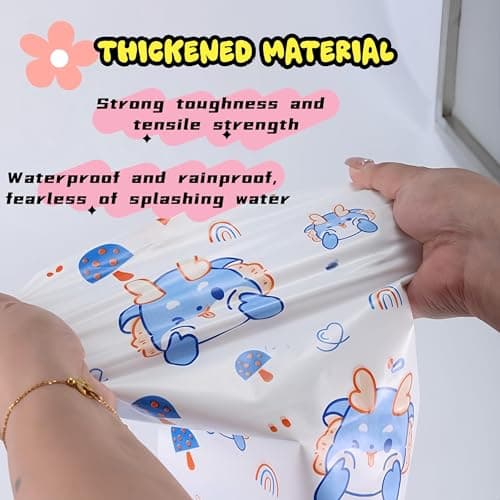 HUANYO Disposable Kids Rain Boot Covers - 5 Pairs Children's Waterproof Shoe Covers, Fun Printed Patterns, Perfect for School, Outdoor Play, Puddle Jumping - One Size Fits Most (Dinosaurs) — view 4