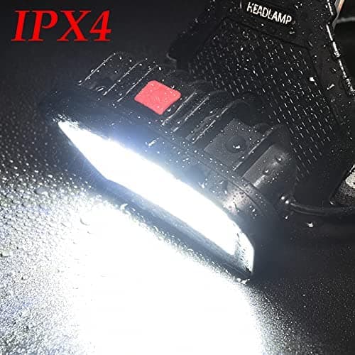 DARKBEAM Headlamp Rechargeable Helmet Light USB Head Torches, Working 7-14h — view 6