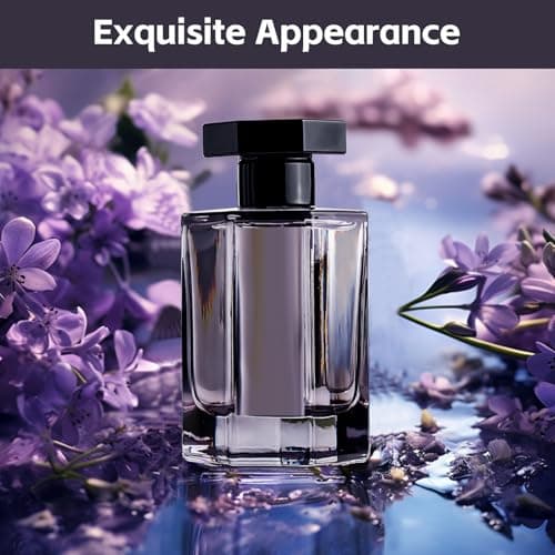 Nadinsta 100ML Empty Glass Perfume Atomiser, Black Refillable Perfume Travel Bottle, Portable Travel Perfumes Glass Spray Bottle with Funnel for Perfume Replacement,Gift — view 6