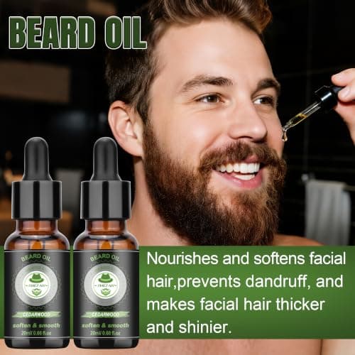 XIKEZAN Beard Grooming Kit for Men Gifts/Cedarwood-Soften,Soothe Beard — view 5