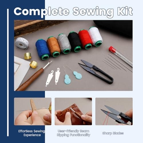 SUVSOON 40 Pcs Sewing Kit, Stainless Steel Sewing Needles Set — view 6
