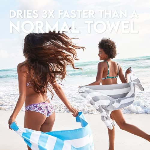 Dock & Bay Beach Towel - Quick Dry, Sand Free - Compact, Lightweight - 100% Recycled - Includes Bag - Cabana Light - Lombok Lilac - Large (160x90cm, 63x35") — view 6