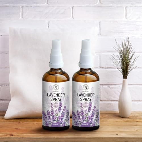 Lavender Sprays 2x100 ml - 100% Pure Lavender Essential Oil - Room Spray Mist for Aromatherapy - Great for SPA Yoga - Pillow Spray for Relaxation - Good Sleep — view 4