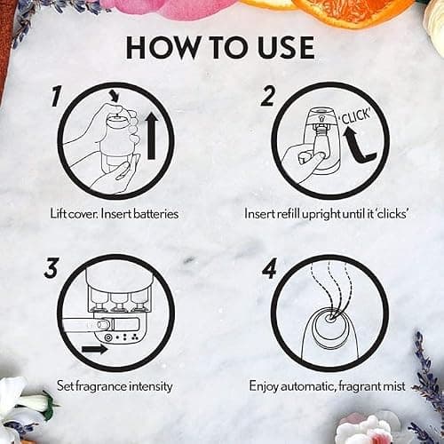 Air Wick Essential Mist Refills, Linen & White Orchid, Pack 3 x 20ml, Natural Essential Oils, Air freshener, Packaging May Vary — view 4