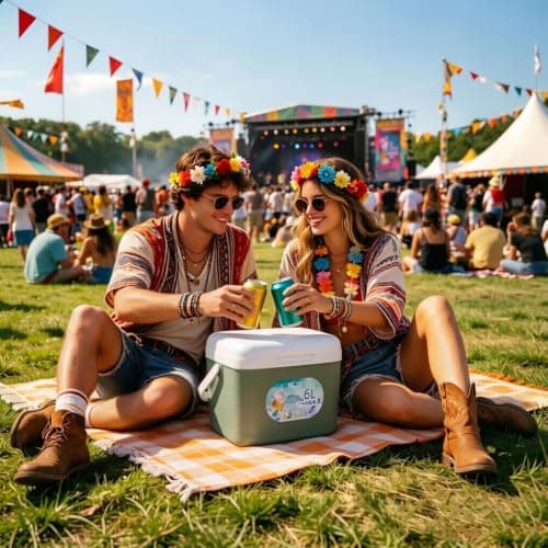 Insulated Cooler Box– 6L Portable Cooler With 5 Ice Packs & Ice Crystal Box — view 3