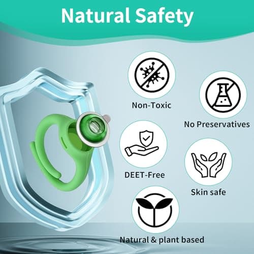 4Packs Natural Mosquito Repellent Bracelet, 1080H Long Lasting Protection Anti-Mosquito Bands, Adjustable Wristbands with Essential Oil Refills for Kids & Teens, Waterproof, Silicone, 4 Colour — view 2