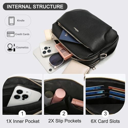 HILAEX Crossbody Bags for Women RFID Blocking & Anti-Theft Function — view 4