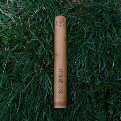 Eso World Bamboo Toothbrush Travel Case, Ventilated Wooden Brush Holder — view 2