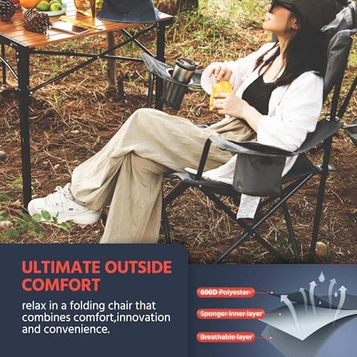 OUTSIDER Oversized Folding Camping Chair Heavy Duty 150kg (Style-2, 1) — view 6