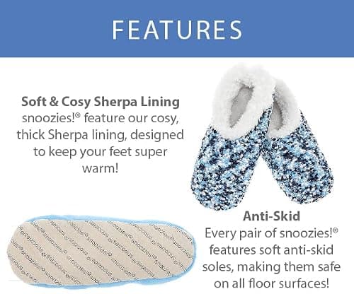 Gold Ballerina Bling Snoozies Large (UK 6 - 7) - Sherpa Fleece Slippers Cosy Foot Coverings, Gold, 7 UK — view 6