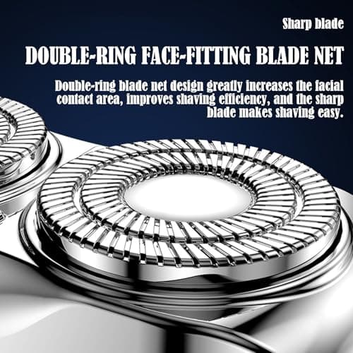 Beard Shaver for Men, Beard Shaver Mini and Portable Suitcase Design, Portable Razor Traveller Mini Shaving, 2025 New Double-Ring Magnetic Cutter, Ipx7 Waterproof(Black) — view 5