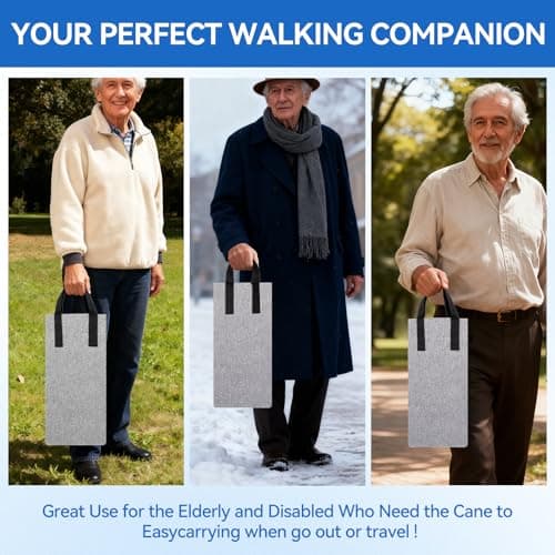 Foldable Cane Storage Bag, Water-Resistant Walking Cane Travel Pouch — view 5