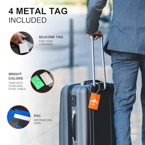 Luggage Straps, 8 Pcs Adjustable Suitcase Straps Belts — view 5