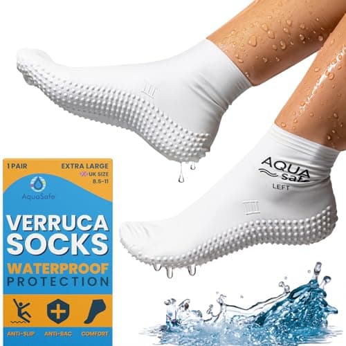 Verruca Socks for Kids Swimming, 100% Latex Swim Socks for Kids & Adults