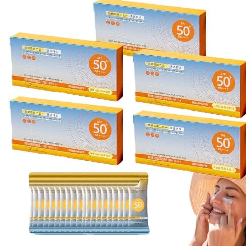 Mini Travel Size Sun Cream Anti-Age Sun Protection Spray with SPF 50+ Sun Protection in Travel Size Oil-Free Sun Protection for the Face with SPF 50+ Sunscreen SPF 50+ (250PC)