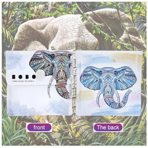 Pocket Ashtray – Portable Cigarette Ash Pouch, Heat-Resistant Travel Ashtray, Reusable & Odor-Blocking Smoking Accessory (Elephant) — view 2