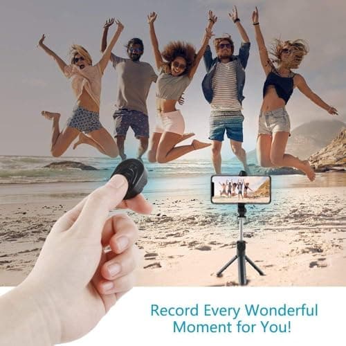Wireless Selfie Stick, Extendable 3-in-1 Tripod Stand, Detachable Wireless Remote Selfie Stick, Support Video Record for iPhone 17/16/15/14/13/12 Pro Max, Samsung Smartphones, Android Devices — view 6