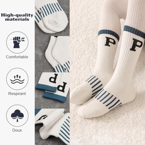 HOTUT Kids Thermal Socks - 5 Pairs Cosy Cushion Crew Socks, Toddlers & Teens Winter Hiking & Boot Socks — view 4