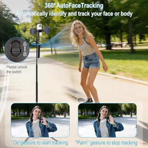 71" Phone Tripod Vlogging Kit for iPhone/Android — view 2