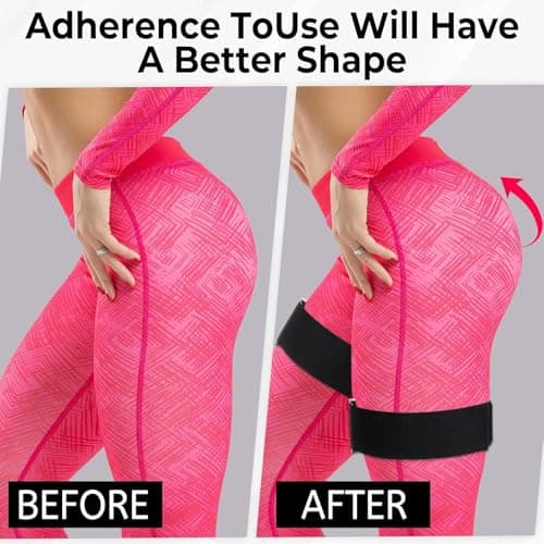 Occlusion Bands for Women Glutes, 2 Pcs Occlusion Bands Glutes Hip Building Blood Flow Restriction Bands BFR Bundle Booty Bands for Women Exercising — view 3