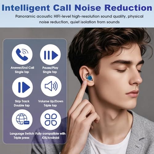 Sleep Earbuds for Side Sleepers, Wireless Bluetooth 5.4 Mini Earphones — view 4