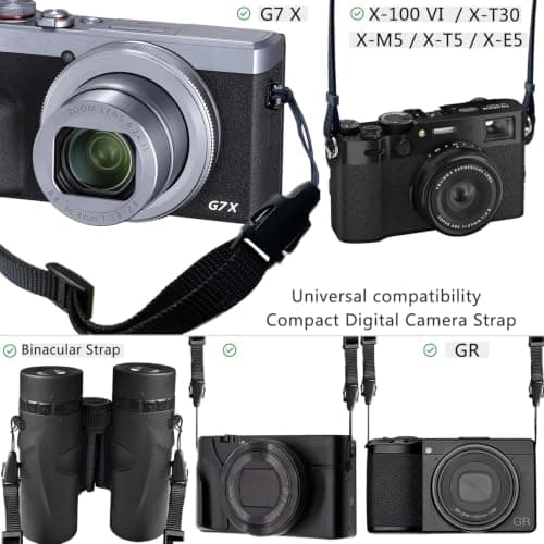 YMTHamaz3 Camera Neck Strap/Thin Camera Strap or Binoculars Strap — view 3