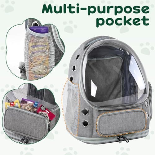 Wuciray Expandable Cat Carrier Backpack No Tools Required large Pet Carrier Backpack Suitable for Cats and Dogs Weighing up to 8KG Cat Bag with Inner Safety Hook for Travel Hiking Camping — view 6