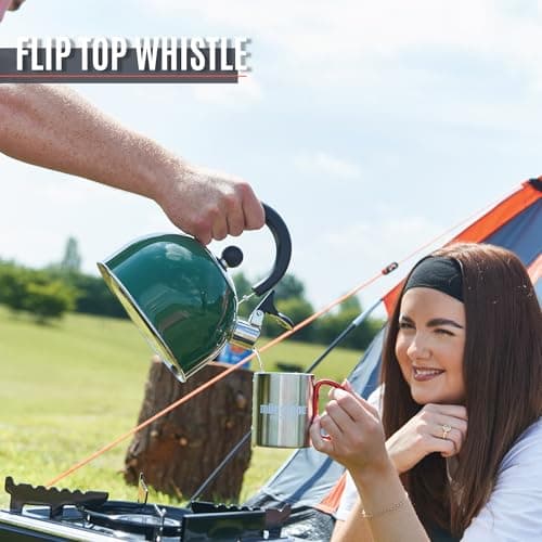 Milestone Camping 24869 2L Whistling Camping Kettle/Pouring Spout and Heat-Resistant Folding Handle/Camping, Fishing, Workshops and Garages — view 3