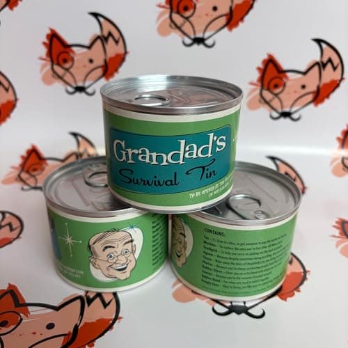Father Fox - Retro Style Gift For Grandad - Novelty Survival Tin, Kit - Grandad's Birthday, Grandfather — view 6