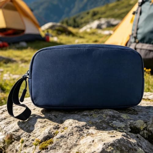 Camera Case,Protective Soft Travel Case,Travel Camera Bag Vacation Hiking Camping | For Cable Chargers Accessories Daily Commute Travel Business Holidays, Blue, Patrz opis, Unisex — view 6