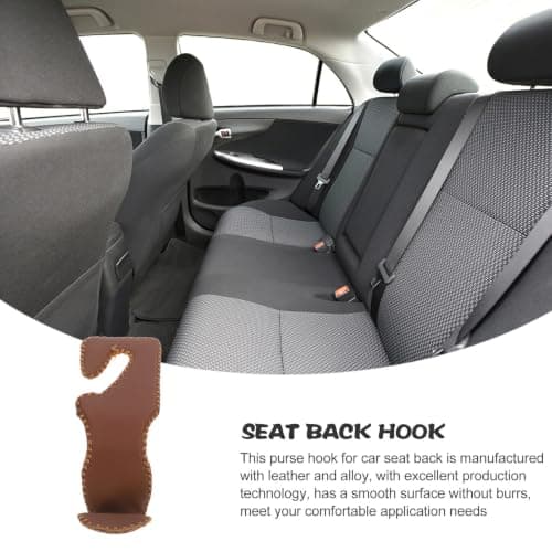 TOYANDONA Car Seat Back Hook Stainless Steel for Car Seat, 40kg Capacity — view 3
