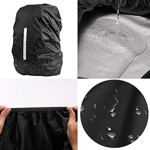 2 Pack Waterproof Backpack Rain Covers, Reflective Rucksack Covers, 30-40L — view 4