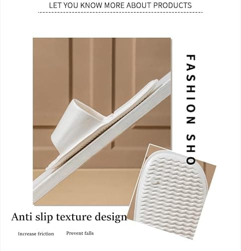 SJTJSPX Sliders Women Men，Non-Slip foldable indoor House Shoes Shower slippers bathroom beach swimming Spa Travel Guest Sandals — view 4