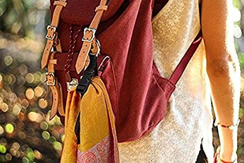 Clysburtuony 2 pcs Luggage Straps with Ring Hooks and Buckle Premium Accessory Connecting for Travel Bag Closure Luggage Accessories (Bag Hook) — view 5