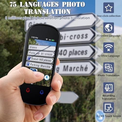 Bekasa Language Translator Device, Instant Voice Translation 139 Languages — view 2