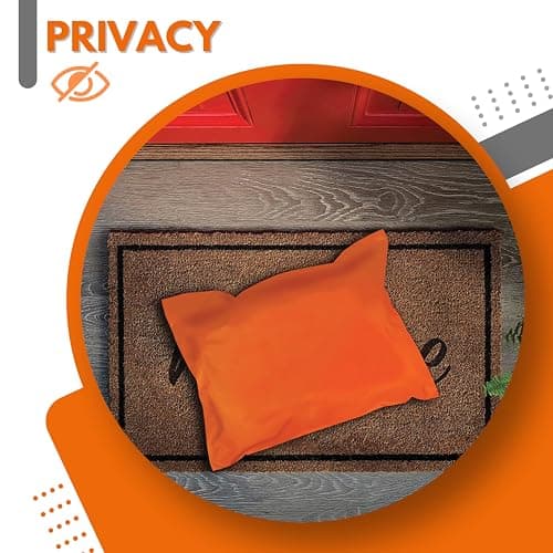 JeeJaan® 50 Pcs Orange Postage Bags 12x16 in Mailing Bags 305 x 405 mm Poly Mailers Parcel Bags Envelope Courier Shipping Mailers Waterproof and Tear-Proof Postal Mailer Courier Bags — view 4