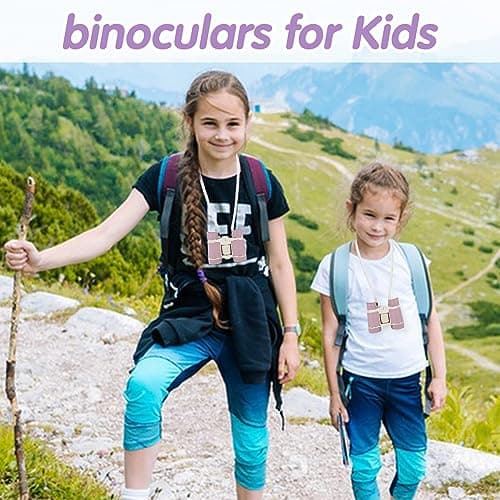 Kids Binoculars - Observer's Binoculars for Outdoor Sports, Bird Watching & Hiking - Purple — view 6