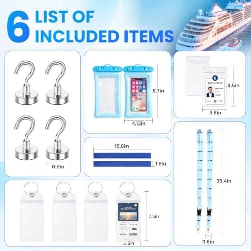 MIKEDE Cruise Essentials 2026 ship Travel essential Luggage Kits, Clear, Set — view 2